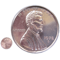 Jumbo 3" Penny Coin metal