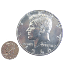 Jumbo 3" Half Dollar Metal Coin